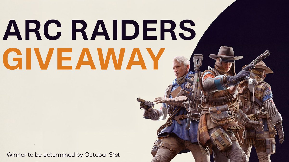 ARCRaidersNews's tweet image. ARC Raiders Giveaway!
To show appreciation for our community, we’re hosting a giveaway.
Prize: 3x ARC Raiders (Any Platform)
How to Enter: 
︀︀- Follow @WallhackHQ + @ARCRaidersNews 
- Like & RT This Post 
- Tag 2 friends  
Winner picked on the 31st of Oct.