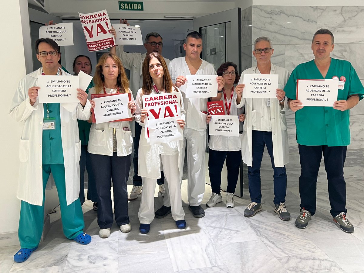 🔴Vergonzosa la actitud de Emiliano García Page con los trabajadores del SESCAM
📌La Junta de Personal de los trabajadores del SESCAM en Guadalajara le ha recordado hoy en su visita al Hospital, que ha prometido ya tres veces la recuperación de la Carrera Profesional, y que, a