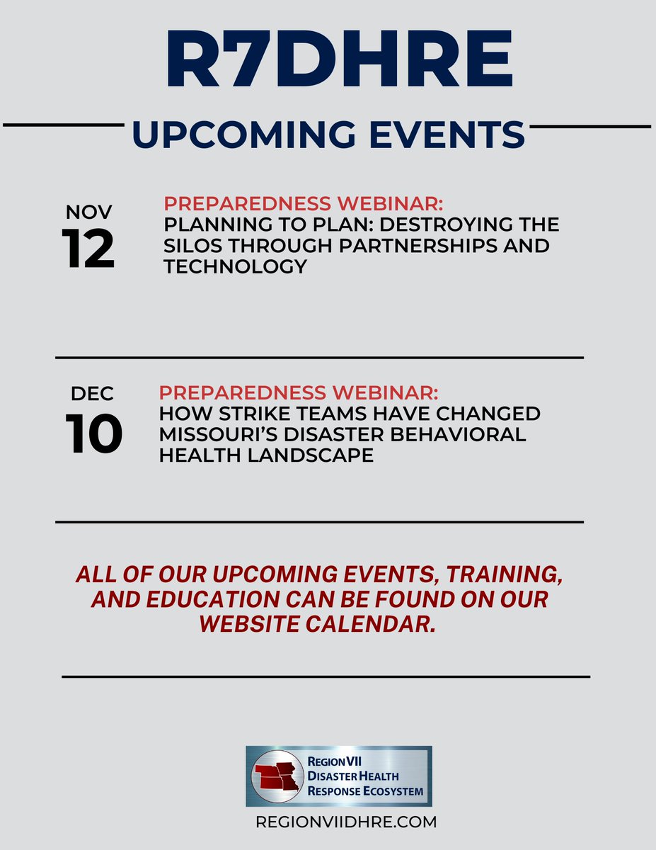 ⭐Upcoming R7DHRE Events ⭐

Click here to see our events calendar: bit.ly/43Bo8gi

#RDHRSReady #R7DHRE