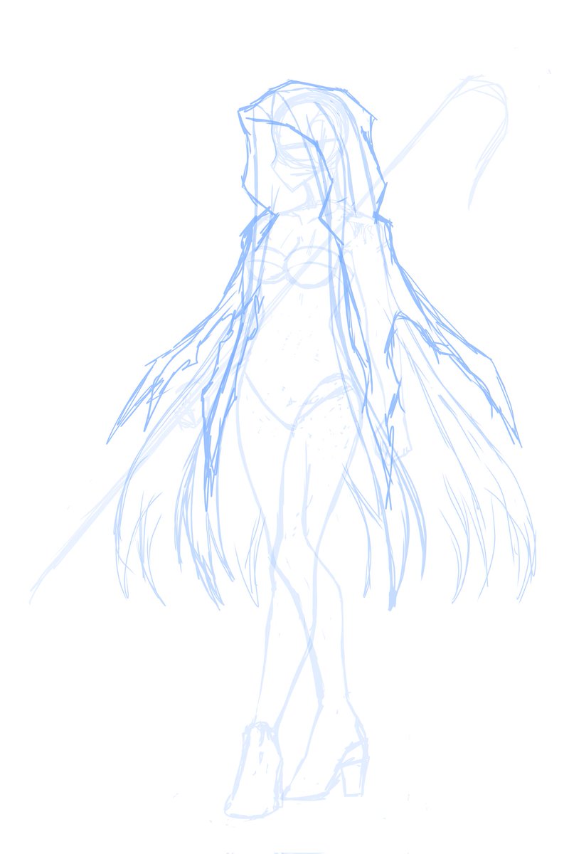 Long hair has always been my kryptonite, this one is gonna be both hellish and fun sprite to do