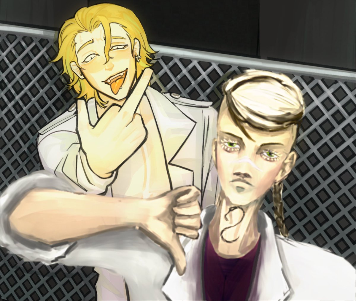 Piyavka_k's tweet photo. Yotsuya boys collab 🤭
#東卍FA #trspinoff https://t.co/VtDjjtMU6Q