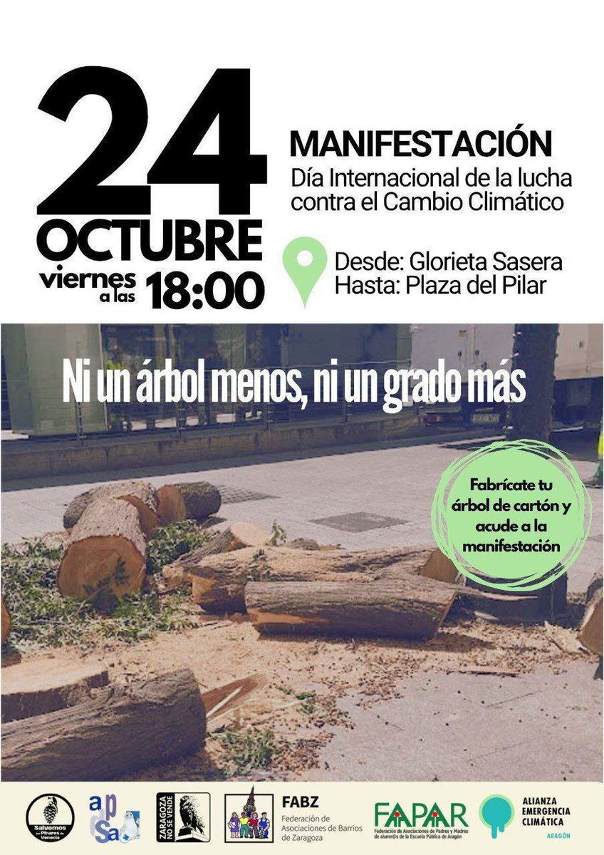 La mayor amenaza para nuestro planeta, para todas nosotras,  es pensar que alguien va a venir de fuera para salvarlo.
Movilízate ahora, actúa ‼️