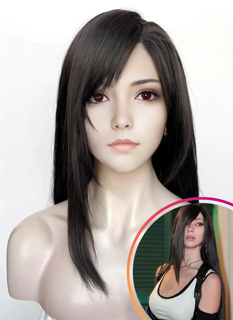 I just received Final Fantasy VII Remake Tifa Lockhart Straight Yaki Natural Black Lace Front Synthetic Wig LF8007 | Natural Black from sn-sai via Throne. Thank you! throne.com/yumidun #Wishlist #Throne
