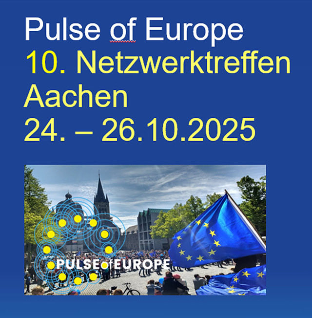 PulseofEurope's tweet image. Heute startet #PulseofEurope das 10. #Netzwerktreffen in der europäischen @karlspreis_ac -Heimatstadt Aachen! 

Mit dabei sind u.a. @ArminLaschet , @daniel_freund @SibylleKeupen und @martin_speer und geben Impulse zu ihrer #EUVision.