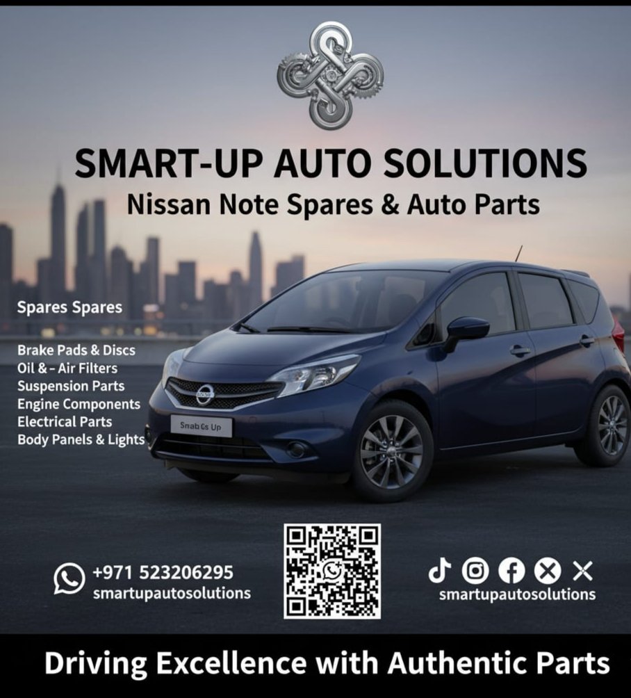 SmartUpAuto's tweet photo. 🚗💨 Gear up your Nissan Note with Smart-Up Auto Solutions! 🔧 Authentic parts. 📞 +971 523206295 or DM @smartupautosolutions. UAE &amp; Kenya (Embakasi Utawala). #NissanNote #AuthenticParts https://t.co/ssIJSlk072