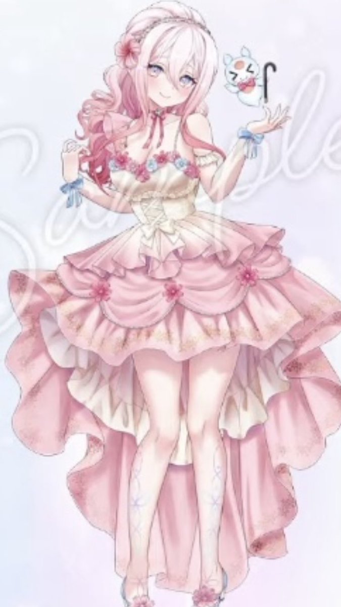 アニメスタイル人物画 紫色の衣装 kino3952（布ニキ） on X