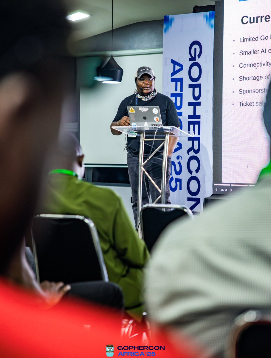 gophers_africa's tweet image. The #GopherConAfrica keynote is live! 🎙️
@marvin_hosea takes the stage to explore “The State of Go in Africa.”
Excited to hear insights on how the Go ecosystem is growing across the continent — from community to production! 🌍💙 #GoLang #Gophers #GopherConAfrica2025 #gca25