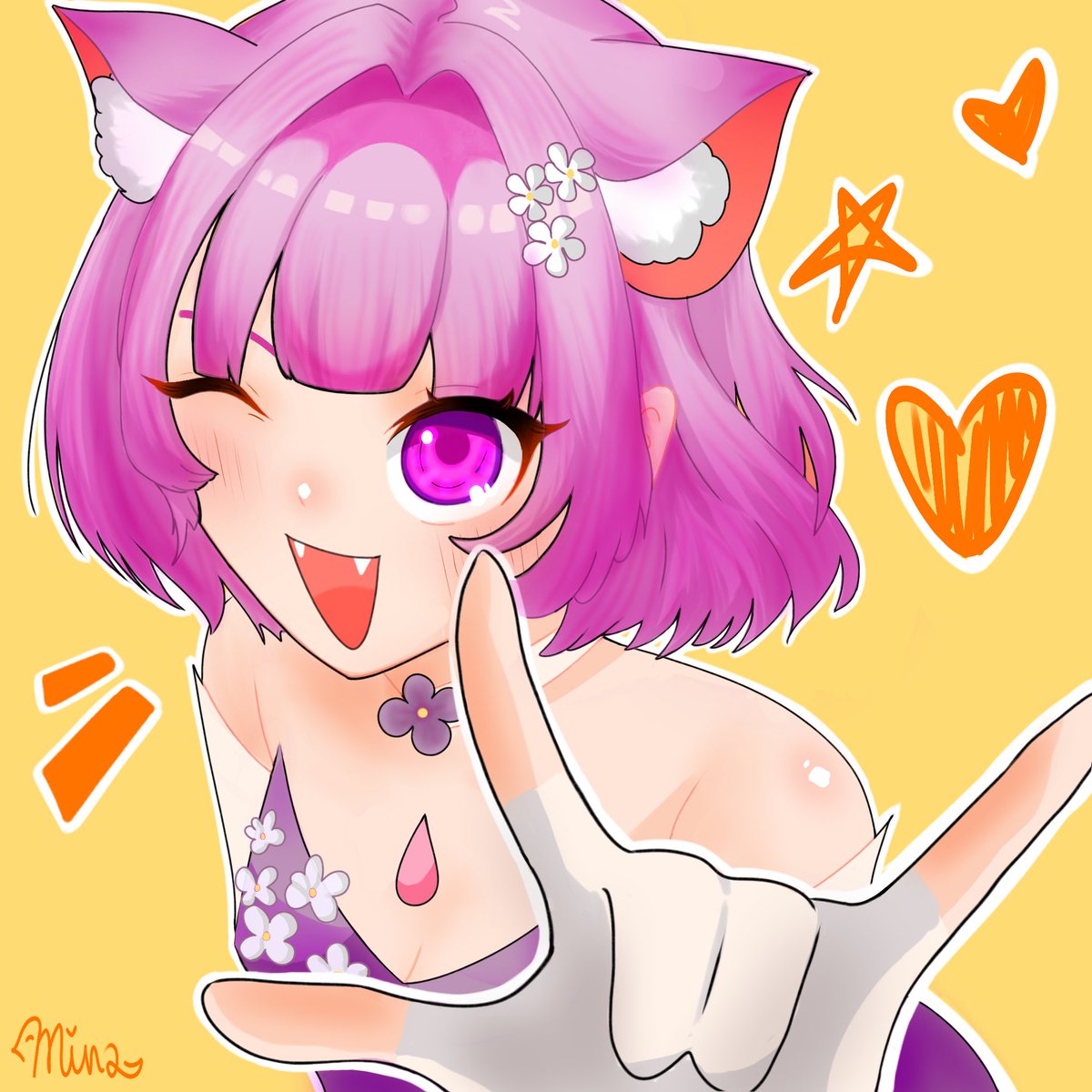 Hab gestern live mein erstes Artwork fertiggestellt ~ mell mell mell 🌸