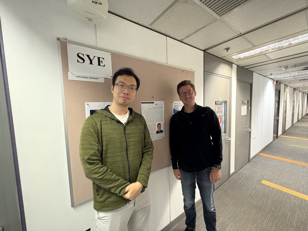 Pleasure to visit city university of Hong Kong. Thanks to Tao Li for the invitation!