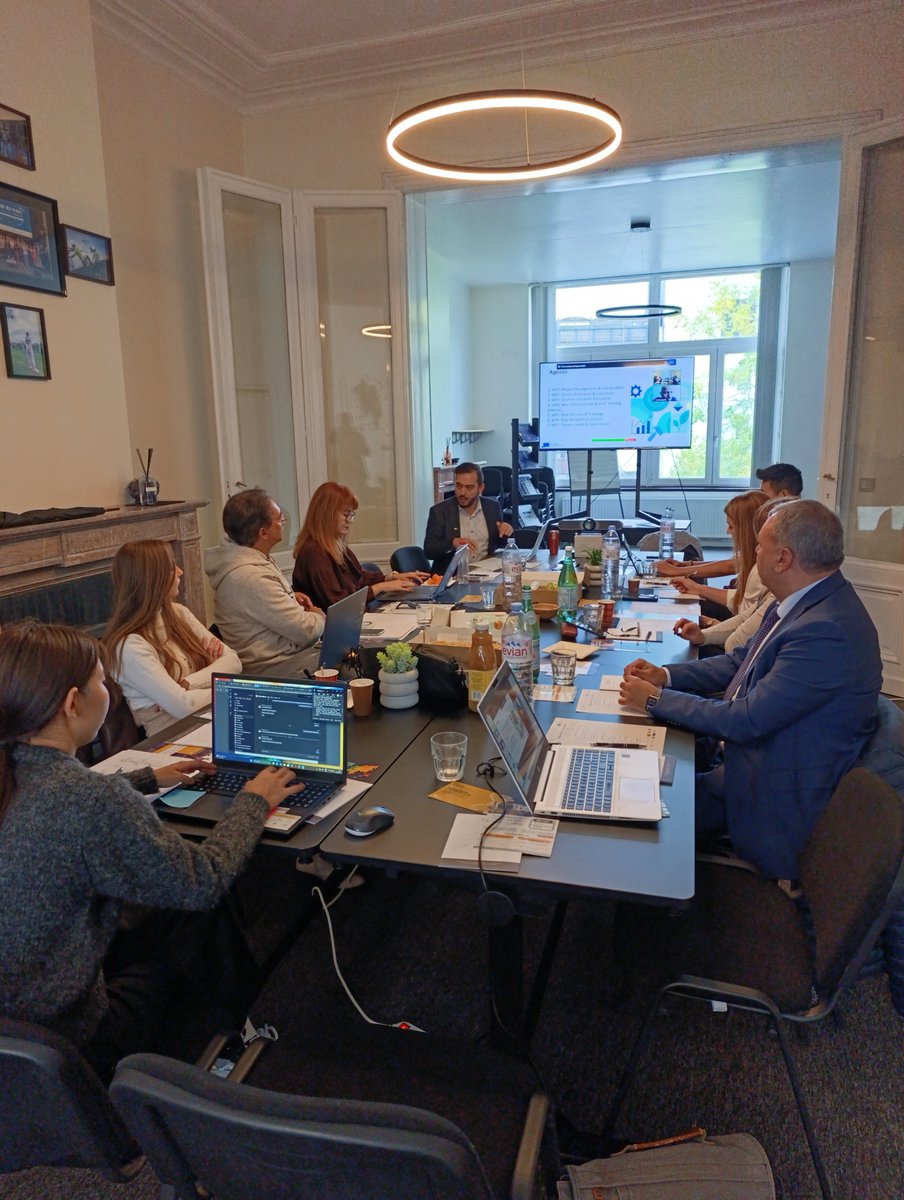 #DigiGreeNPost TPM held in Brussels 21-22 Oct2025. Partners reviewed pilot training across countries &amp; finalized accreditation to ensure lasting impact. Exciting steps for digital &amp; green innovation in postal services across Europe! #Sustainability #DigitalTransformation