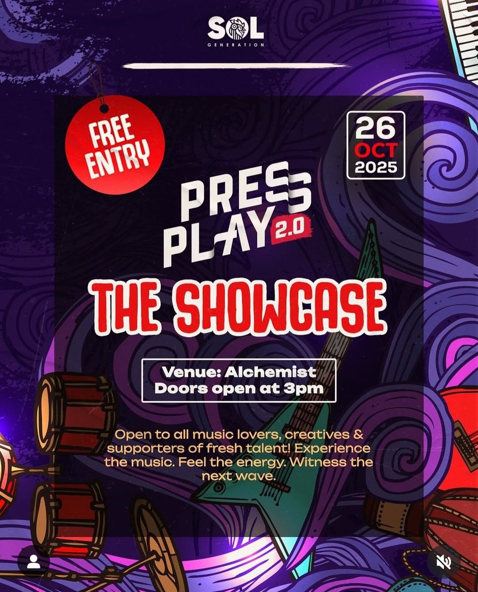 KingNasibi's tweet image. I'll be performing at Alchemist alongside other great artists, with a full band, new music being released; the whole shabang! Come one come all🙂‍↕️this Sunday is about to be a blast!! Entry is free!! I guarantee you, a good one will be had🙂‍↕️ #pressplay2.0 #solgeneration