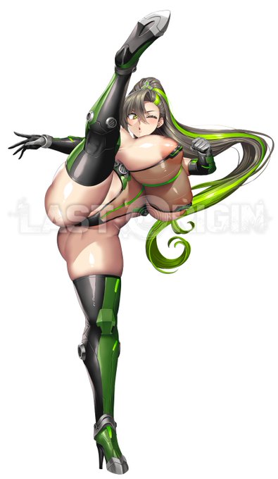 本国版ラストオリジンにて、クローバーエースの新スキンが登場しました!
いつもより動きやすいスーツになりました🤤

元デザインのヘルメット装着途中のマスク状態が好きなので担当さんに提案して採用して頂きました!マスク大好き! 