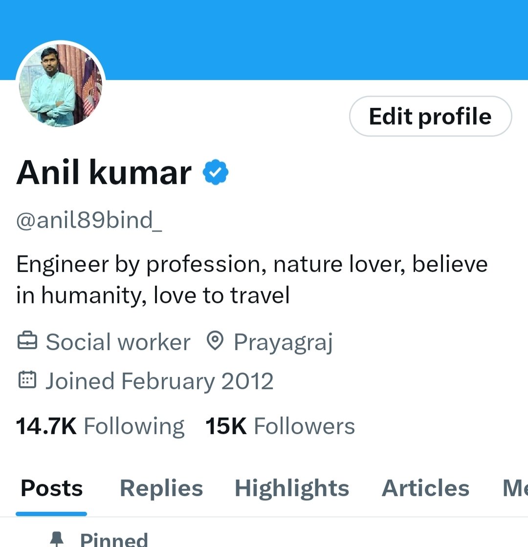 आप सभी साथियों के सहयोंग से X पर आज 15K का परिवार पूरा हो गया। सभी लोगों को दिल से बहुत बहुत धन्यवाद।।