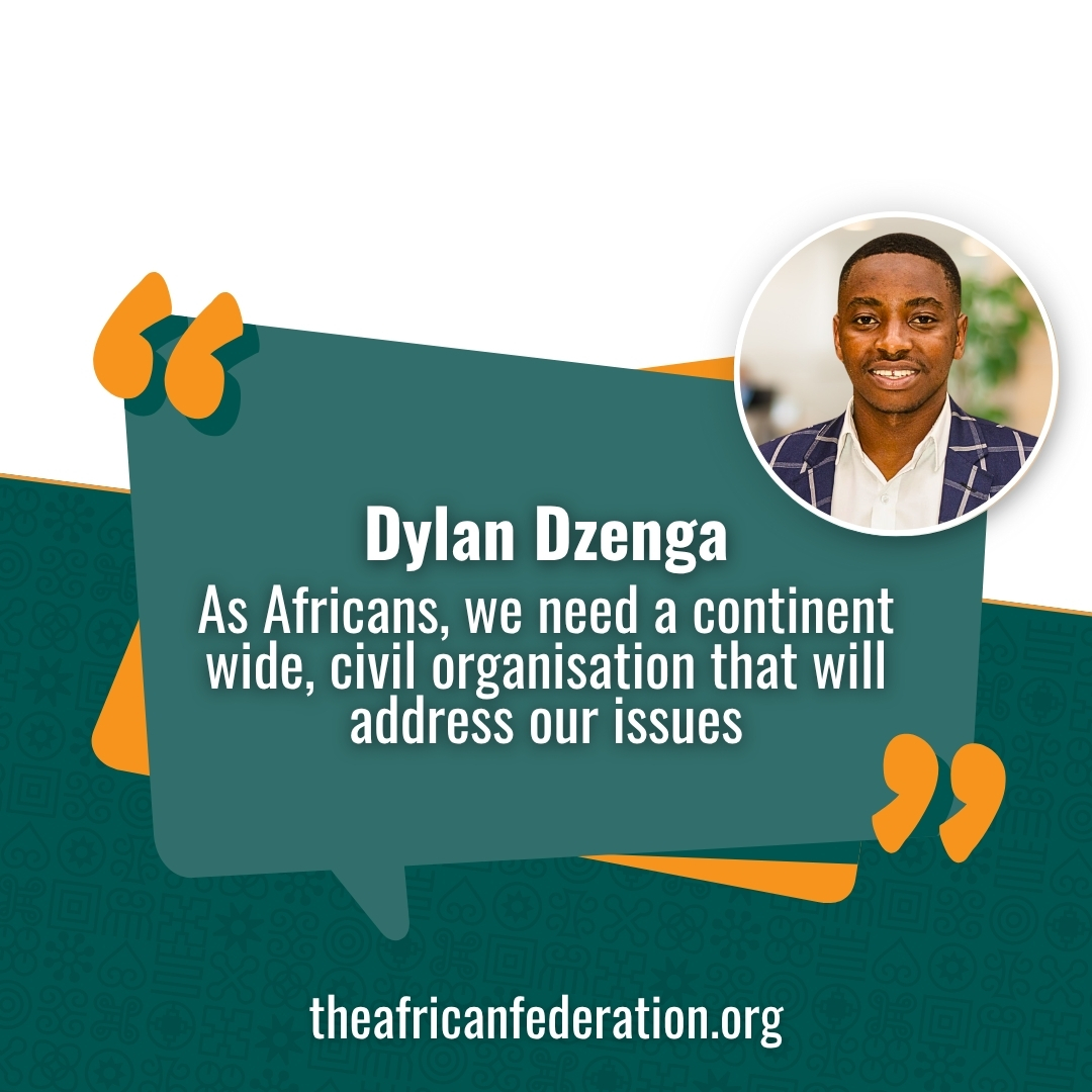 Dylan Dzenga of #Zimbabwe reminds us that no single nation can solve #Africa’s challenges alone. We need a continent-wide, civil organisation rooted in unity and #Ubuntu - one that speaks with Africa’s voice and for Africa’s people. #NoMore #TAFNarrative