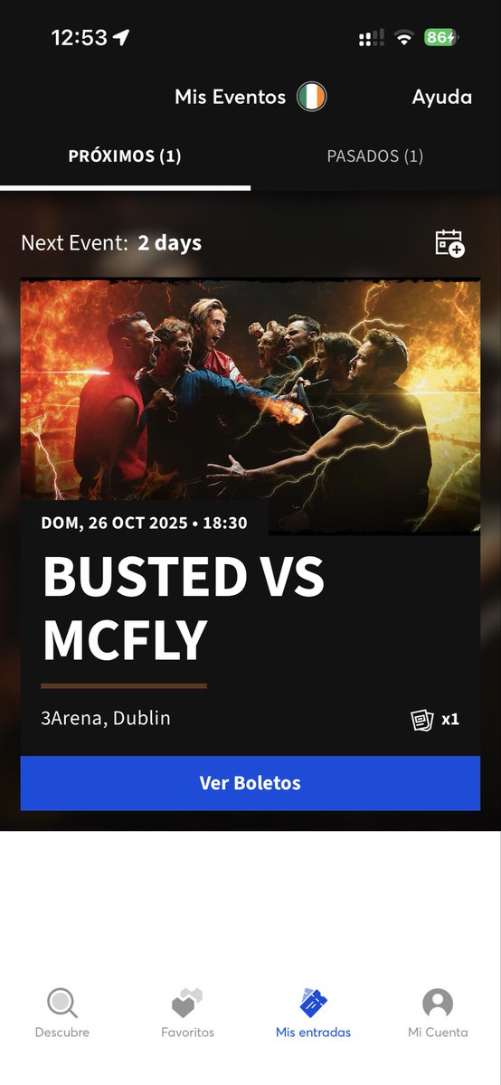 ainelymoon's tweet photo. I mean… it’s official now; going 2round this week, busted, see you Sunday again🇮🇪✌🏼 @Busted @mcflymusic https://t.co/N7JTizexqO