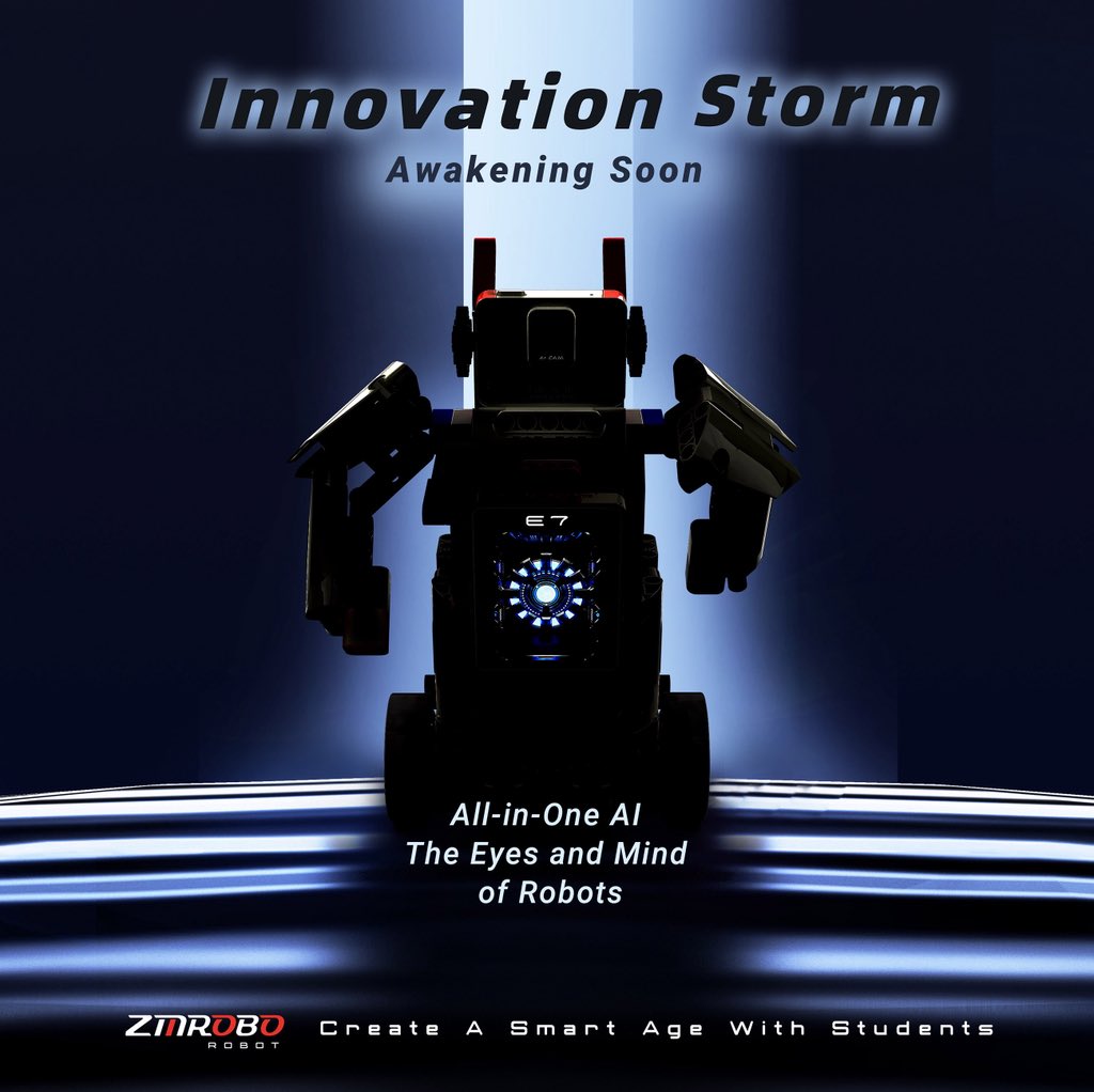zmrobot's tweet image. NEW release! Innovation Storm, Gamma Series, All-in-One AI!
Wisdom coding in future!
More informations show in 86th China Educational Equipment Exhibition in Qingdao,Shandong provice.
ZMROBO Booth No.: N5021, from 24th to 26th, October,2025. #AI #Education #Robot #ZMROBO #Coding