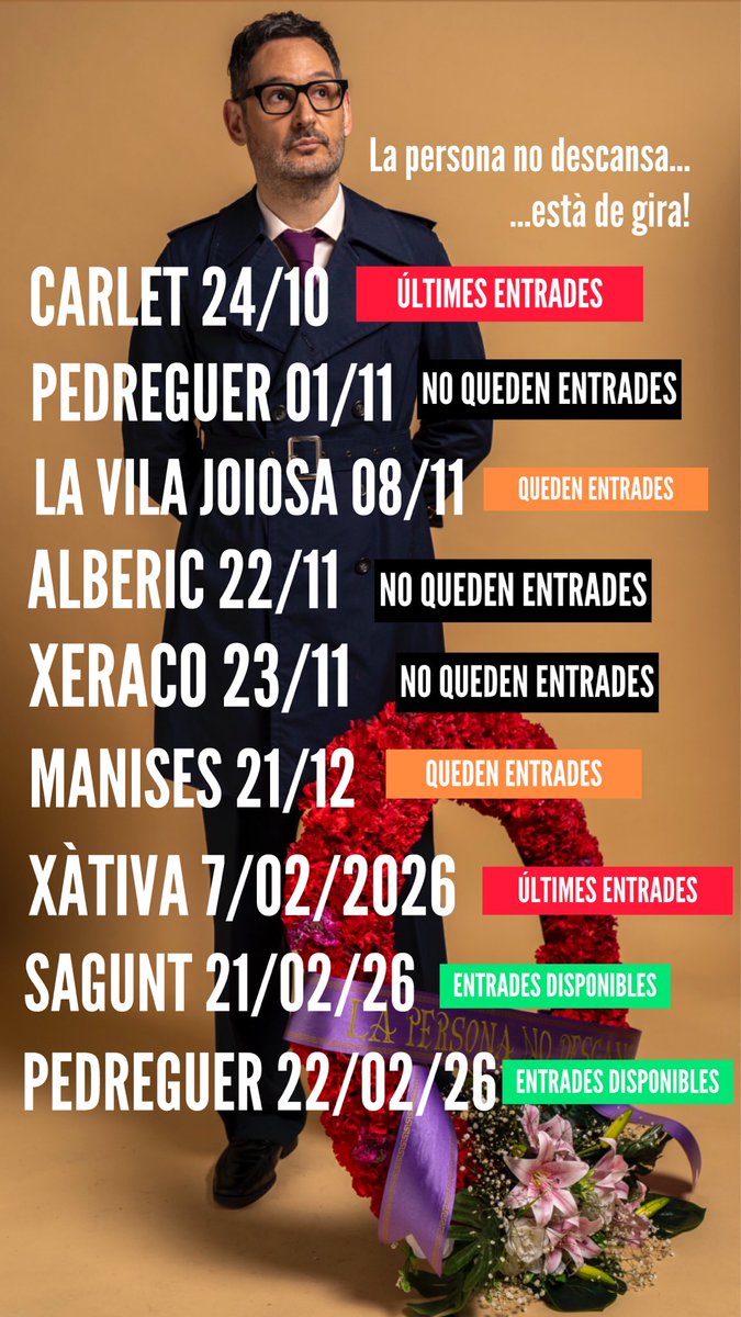 La Vila Joiosa és, ara per ara, el que més cap a baix baixarem. Així que… no vos quedeu sense entrada!

 +info i entrades: eugenialemany.com