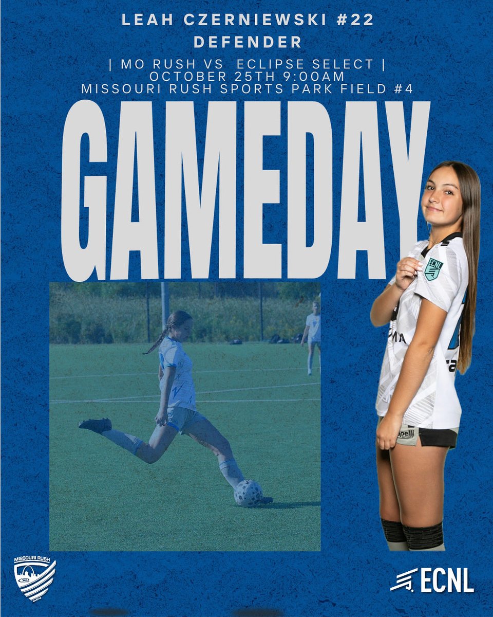 Game day!!! <a href="/ECNLgirls/">ECNL Girls</a> <a href="/MORushECNL09g/">MO Rush ECNL 09G</a> <a href="/ImYouthSoccer/">ECNL/GA/Recruiting/College Soccer</a> <a href="/ImCollegeSoccer/">College Soccer Truth ™</a> <a href="/MoRushSoccer/">Missouri Rush</a> <a href="/TheECNL/">The ECNL</a> <a href="/TheSoccerWire/">SoccerWire</a> <a href="/TopDrawerSoccer/">TopDrawerSoccer</a>