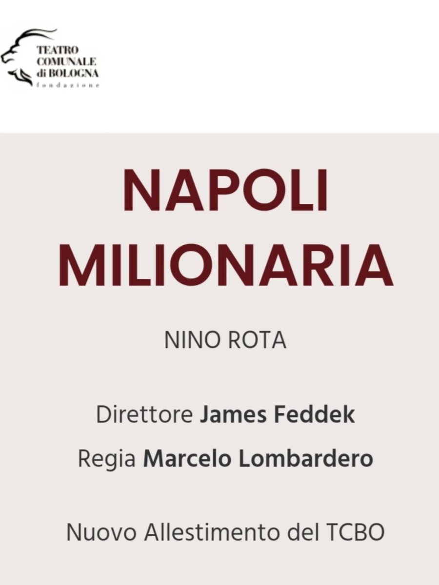 MariamSoprano's tweet photo. ✨️I’m thrilled to return to the @comunalebologna for a new production — Napoli Milionaria, Nino Rota✨️
🎶Let the music begin 🎭
#newproduction #bologna #music #musica #singer #melosoperafamily #operasingerlife #enjoythejourney https://t.co/k5ak0aRQaS