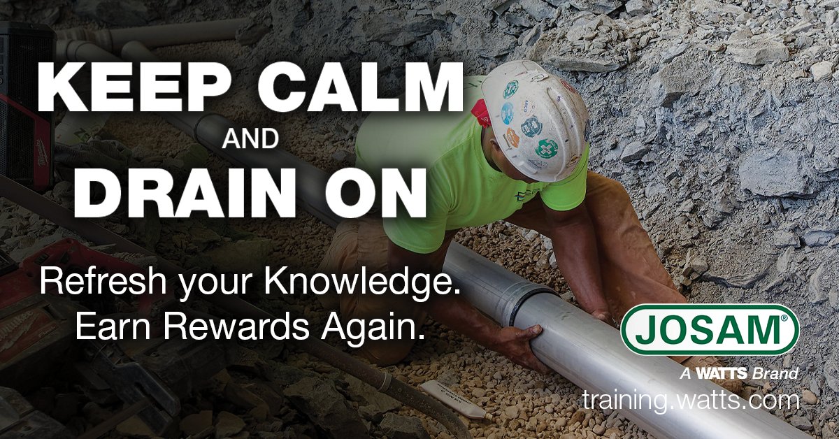 Keep Calm and Drain On — Because Even the Best Pros Need a Refresh!

Until November 30, dive into 75+ drains modules and learn how to save time, reduce labor, &amp; keep those drains flowing smoothly.

training.watts.com

#Josam #Contractors #Engineers #LearnandEarn #LearnandWin