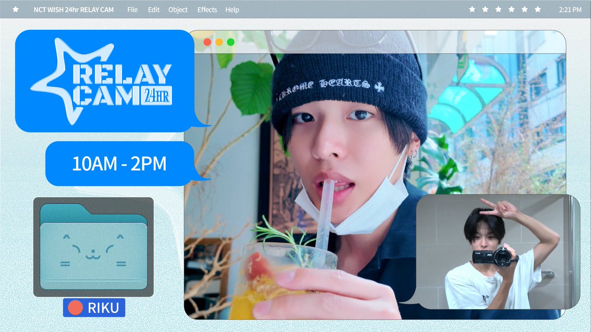 ⏱ RIKU : 10AM-2PM | NCT WISH 24hr RELAY CAM

youtu.be/BsDPox8ZvQw

#NCTWISH #24hr_RELAYCAM
#NCTWISH_24hr_RELAYCAM #RIKU