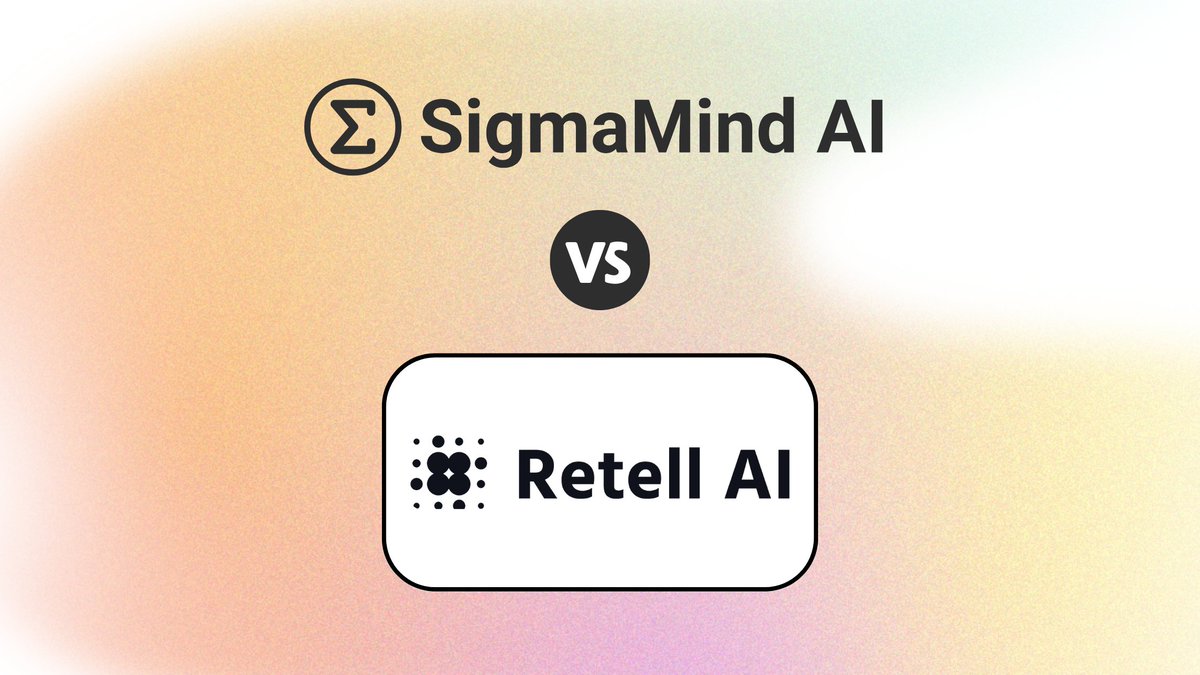 sigmamind_ai's tweet image. We dug deep into 2 of the leading #ConversationalAI platforms, SigmaMind AI and Retell AI to help you choose better: sigmamind.ai/blog/sigmamind…
#VoiceAI #DeveloperTools #AIAgents #CustomerEngagement #SigmaMindAI