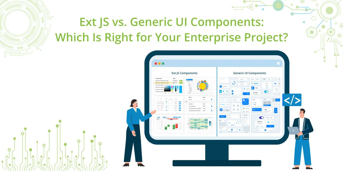 Sencha's tweet image. ⚡️ Building enterprise apps?
Find out why Ext JS often outperforms generic UI components for complex, scalable projects.
👉 bit.ly/3WVNNz6 
#ExtJS #Sencha #WebDevelopment #JavaScript #Frontend