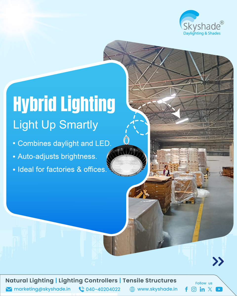 skyshade__'s tweet photo. Innovative Daylighting Solutions by Skyshade!
- Norikool
- Light Pipes
- Hybrid Lighting
- Venti Lights &amp; Exhaust Fans

📩 marketing@skyshade.in
🌐 https://t.co/87ZX6ko0Vi

#Skyshade #DaylightingSolutions #NaturalLighting #EnergyEfficiency #EcoFriendlyDesign #EnergySavings https://t.co/dhHqKqTLlk