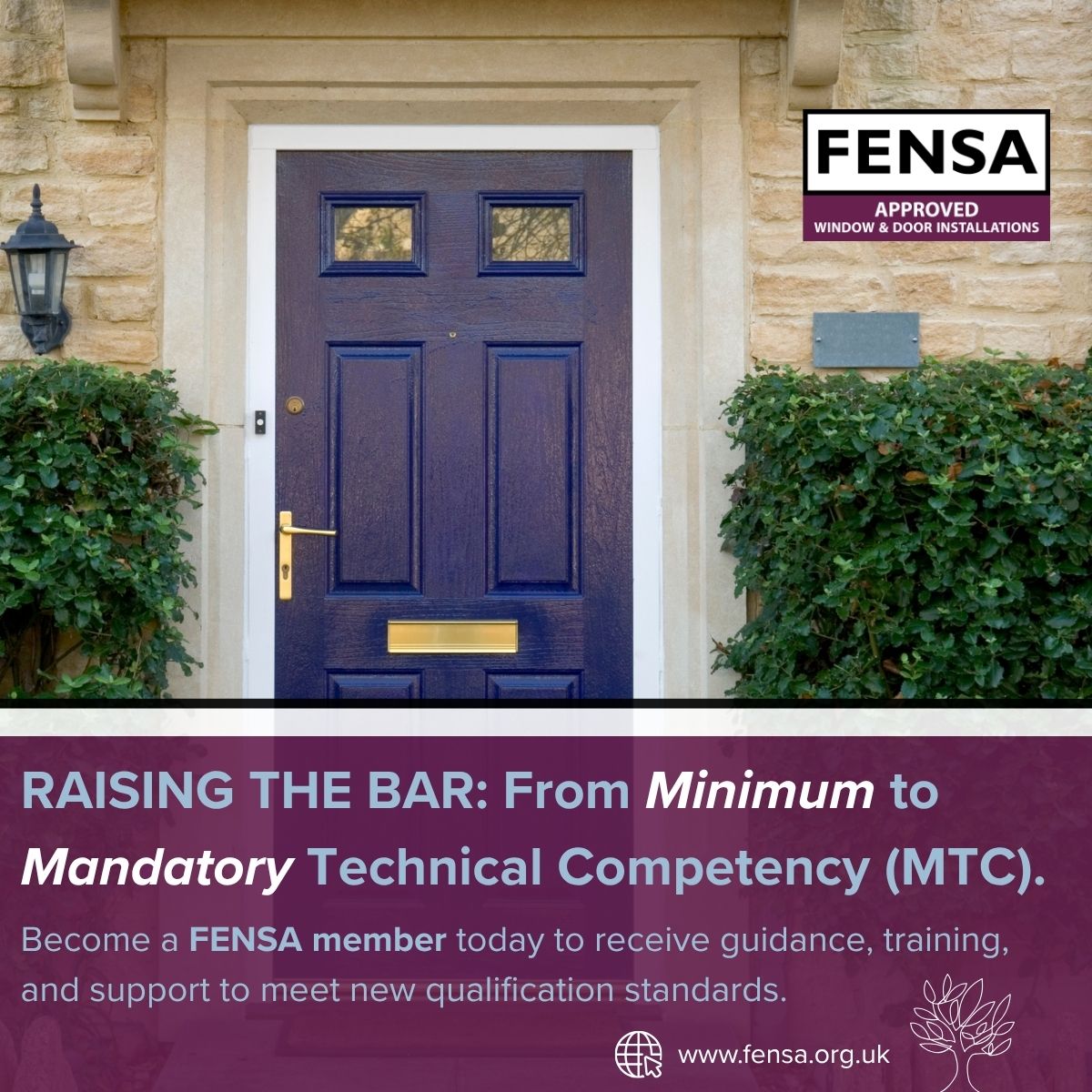 New competency requirements are on the horizon, and FENSA is leading the transition from Minimum to Mandatory Technical Competency (MTC).

Join the scheme that's setting the benchmark for technical excellence.
ow.ly/nI5Z50Xfv6s

#FENSA #MTC #Compliance #Training