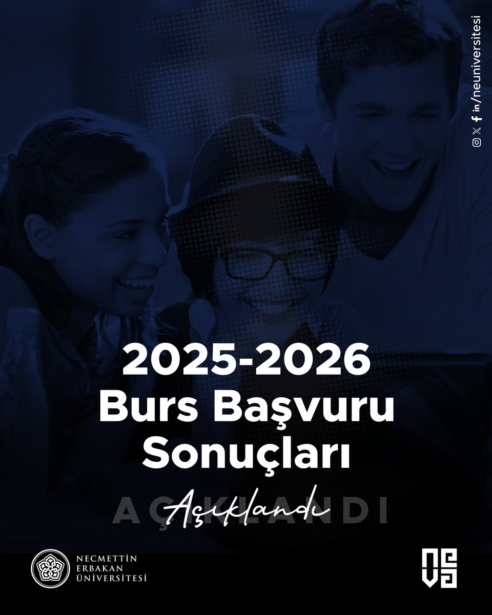 NEÜ Geliştirme Vakfı (<a href="/nevavakfi/">neva</a>) himaye ve koordinasyonunda ulusal ve uluslararası öğrencilerimize verilecek olan “2025-2026 Öğretim Yılı NEVA Başarı Bursu” sonuçları açıklandı.

Detaylar👇
erbakan.edu.tr/tr/duyuru/neva…