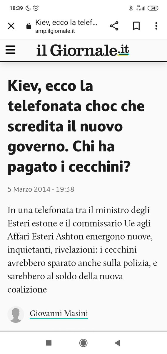 La verità sul golpe ucraino realizzato dagli Usa è nota per stessa ammissione degli Usa.
Solo i trogloditi la ignorano .
Ricordate le parole della Nuland? O le telefonate choc dei ministri UE?
Ieri ho visto Sachs provare a spiegare la verità sul Maidan a Calenda ...