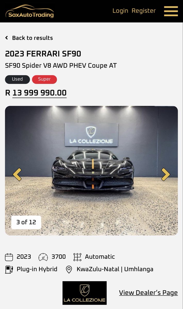 saxautotrading's tweet photo. The 2023 Ferrari SF90 Spider is the pinnacle of Ferrari performance, blending record-breaking speed with open-top excitement. 0–100 km/h in 2.5 secs, this is truly fastest Ferrari Convertible ever built! Available on SAX AUTO TRADING, link in here 👇

https://t.co/6MCc3iJljF

#saxautotrading #ferrarisf90 #ferrarisupercar #supercars #trend