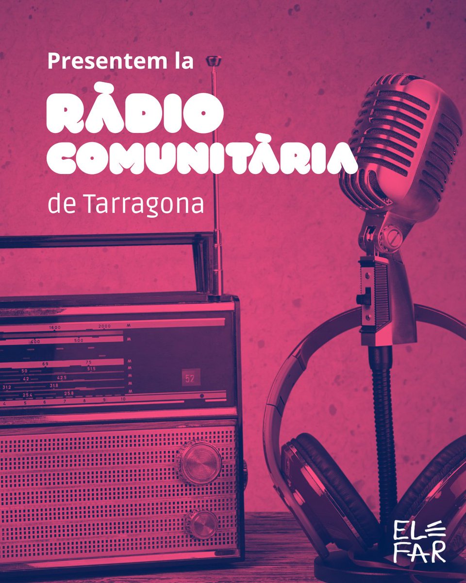 💥El Far engega el projecte de Ràdio Comunitària per donar veu a persones i entitats que sovint no tenen veu

📢 Busquen gent per formar el grup promotor!
📅 13/11: presentació a la Jornada d’Educomunicació amb <a href="/ComunalitatTgn/">Fòrum dels Barris</a> i <a href="/elParlanteBCN/">elParlanteBCN</a> 

+info: bit.ly/busquem-RadioC…