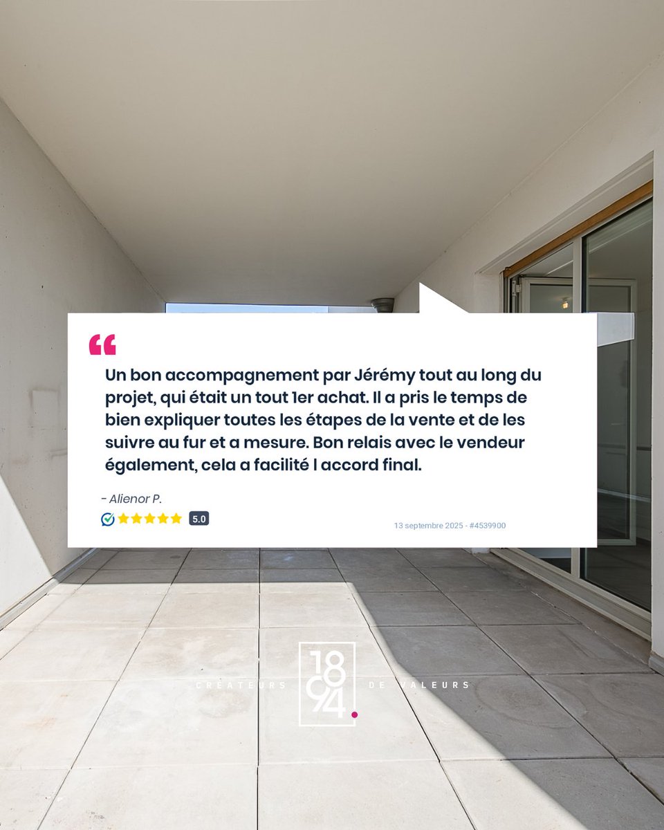 jeremyde1894's tweet image. 🏡 Accompagner un 1er achat, c’est guider, expliquer et rassurer à chaque étape.
🙏 Un grand merci à mon client pour sa confiance et son retour positif.
🤝 Chaque projet est unique
📞 Un projet immo sur #Marseille ? Parlons-en !
#Immobilier #AvisClient #Confiance #Marseille