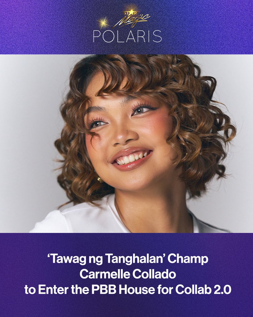 TNT Champion Carmelle Collado Enters the PBB House! 🎤🏠

From her remarkable journey as a Tawag ng Tanghalan champion to being a mainstay ASAP artist to gracing the BINIverse pre-show at the Philippine Arena and performing in various ABS-CBN concerts and events,