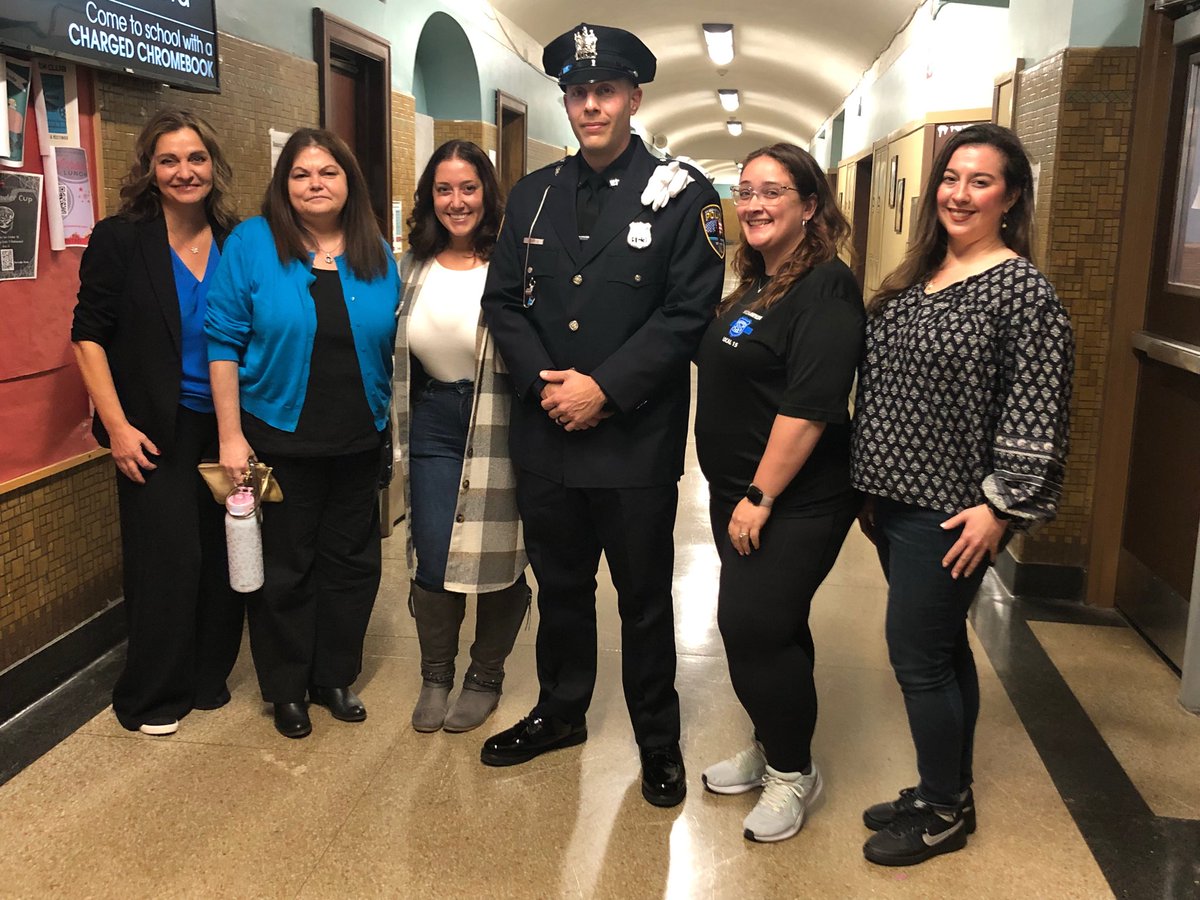 Congratulations to the newly appointed WPD &amp; former WTSD teacher, Mr. Annese! 
He was surrounded by his former 6th grade colleagues (L-R) Ms. Jimmerson, Ms. Turner, Ms. Forte, Mrs. Rubio &amp; Ms. Tiscornia  
🍎 -&gt; 👮‍♀️ 
<a href="/EricCrespoEDU/">Eric Crespo</a> <a href="/FAmato53/">Francesca Amato</a> <a href="/al_orecchio/">Al Orecchio</a>  <a href="/SuzanneMera/">Mrs. Mera</a>  <a href="/Forte003_/">Daria Forte</a>