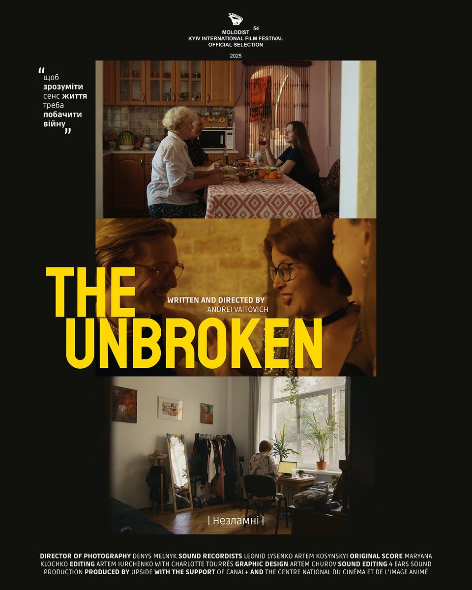 🇺🇦
26 жовтня о 19 00 — прем’єра мого фільму «Незламні» у Будинку кіно, Київ.
Показ відбудеться в рамках 54-го Київського міжнародного кінофестивалю «Молодість».

⸻

🇫🇷
Le 26 octobre à 19h — première de mon film «Les Invincibles» à la Maison du Cinéma, Kyiv.
Projection dans le