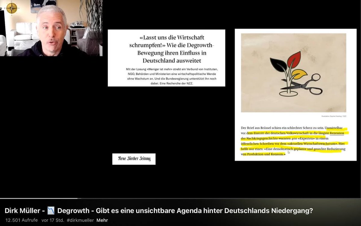 rosenbusch_'s tweet image. Was, wenn Degrowth der Plan ist?
Dirk Müller hat den Artikel in der NZZ zum Anlass genommen, tiefer im (vornehmlich deutsch geprägten) Degrowth-Sumpf der EU zu graben und findet: “Kommunismus”.
Bis Minute zehn geht es um den NZZ-Artikel.
youtu.be/KW-vQQ8bWR0