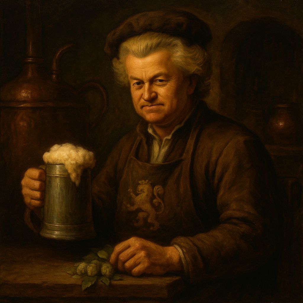 Heer Wilderts, de gratis bier-brouwer op eygen risico, schenckt kruycken vol beloften: betaelt gheen stuyver! Het volck juicht—tot men vraagt: waer komt de accijns vandaen? ‘Uit het schuym, vrienden!’ #bierpolitijck #eygenrisico #GeertWilders #tweedekamer #politiek #verkiezingen