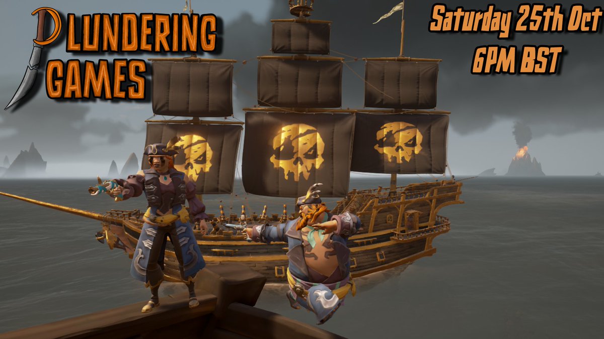 MakakarTTV's tweet image. Do you like Booms &amp;amp; Chaos!?
Sat 25th Oct, 6pm BST!
Myself &amp;amp; @HexedTavern will face off against @thecostumegeek &amp;amp; @LootinLizalaroo in @PlunderingGames!

Plus we'll be doing an @SoTFest takeover stream!