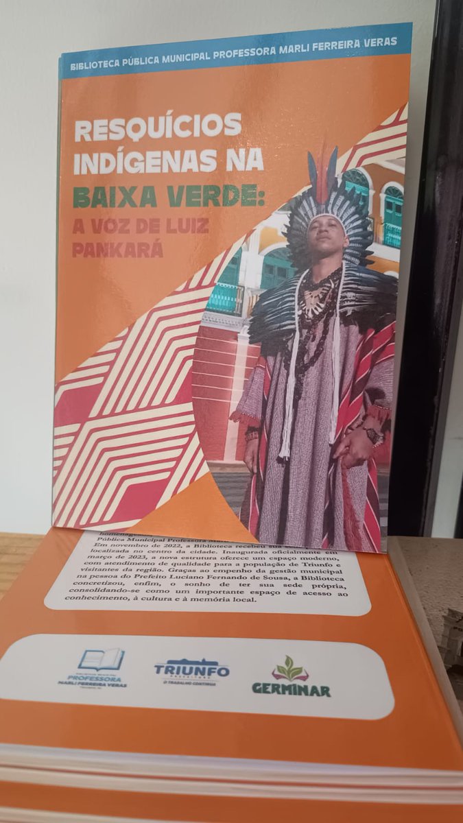 E seguimos com a nossa missão aqui no Sertão do Pajeú, publicar livros e dar visibilidade para quem não tem quase nenhuma visibilidade em nossa sociedade: RESQUÍCIOS INDÍGENAS DA BAIXA VERDE: A VOZ DE LUIZ PANKARÁ. Projeto em parceria com a Biblioteca Municipal e a Secretaria de