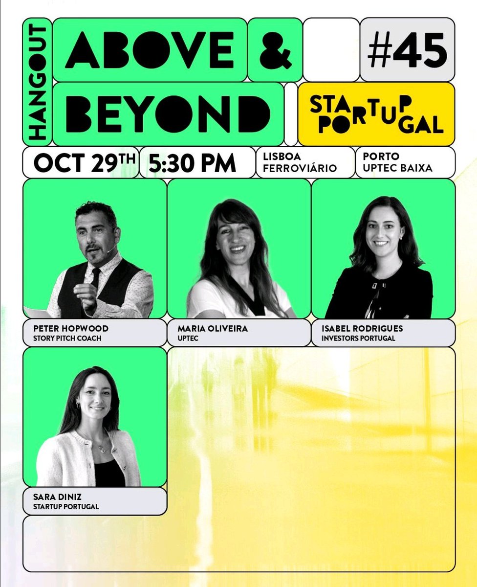 🎯 "The Secret Sauce of Being an Entrepreneur" Over to #Lisbon 🇵🇹 for HANGOUT #45 with the wonderful crew at <a href="/StartupPortugal/">Startup Portugal</a> to explore, discuss &amp; unpack ideas &amp; perspectives!! #Startups #Pitchcoach #StartupGrowth