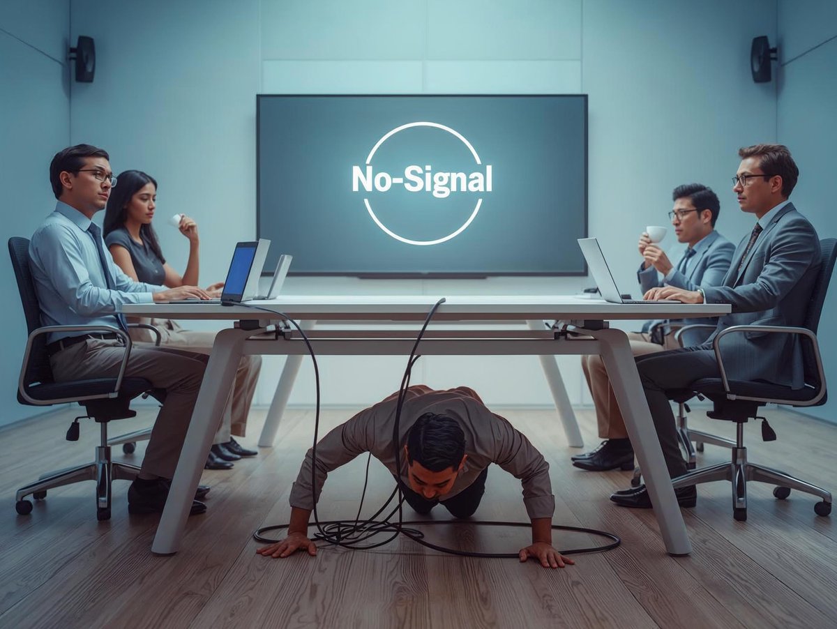 ZoapiInnovation's tweet photo. ๐๐ก๐๐ญ ๐๐ง๐ ๐๐จ๐ฅ๐ฅ๐๐๐ ๐ฎ๐ ๐งโ๐ป
With Zoapi, no crawling under tables , just seamless, wireless screen sharing. โจ
Upgrade your meeting rooms. Try Zoapi today
https://t.co/UXtyDpFU9D
#OfficeLife #TechHumor #WireFreeMeetings #Zoapi https://t.co/NTmBAT8lhL