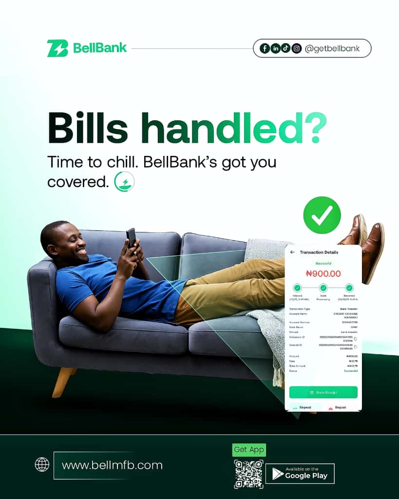 Thank God it's Friday, but the weekend feels heavy when bills be knockin'! 📺⚡ Pay your cable TV &amp; electricity bills in one tap with the BellBank app—smooth, fast, and stress‑free. What BellBank service do you enjoy the most?