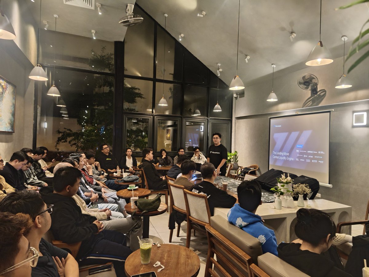 jessiedotsui's tweet photo. .@MMTFinance meetup in Hanoi hits different 😤
Big thanks to @Jul_K_Lee for bringing such valuable insights about Momentum to the Sui Hanoi community, right before the #MMT Community Offering on @buidlpad
We're locked in. 👀 @ChefMMT_X @ChiefMoveDegen #Suihub #Sui https://t.co/tCLjoRy54X