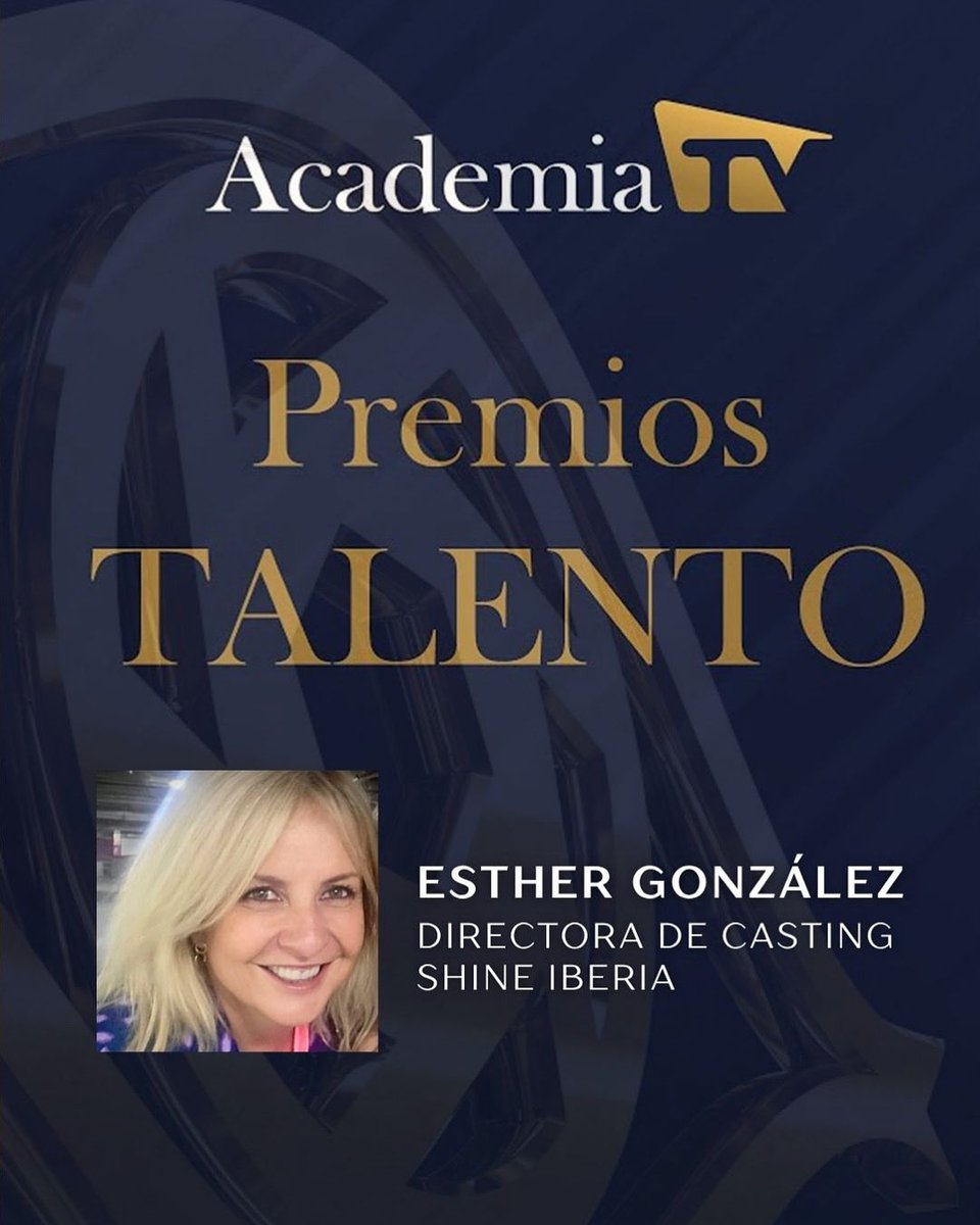 🏅<a href="/academia_tv/">AcademiaTV</a> concede a <a href="/EstherGonzalz/">Esther González</a> , directora de casting de Shine Iberia, el 'Premio Talento 2025' . Los galardones reconocen la excelencia de profesionales que contribuyen de forma decisiva al valor del audiovisual.¡Enhorabuena compañera!
ℹ️shineiberia.tv/esther-gonzale…