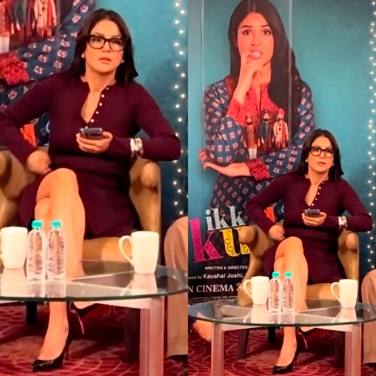 She is looking haawwttt damn Shehnaaz your styling game for promotion these days >>>>😩🔥💋 #ShehnaazGill #IkkKudi