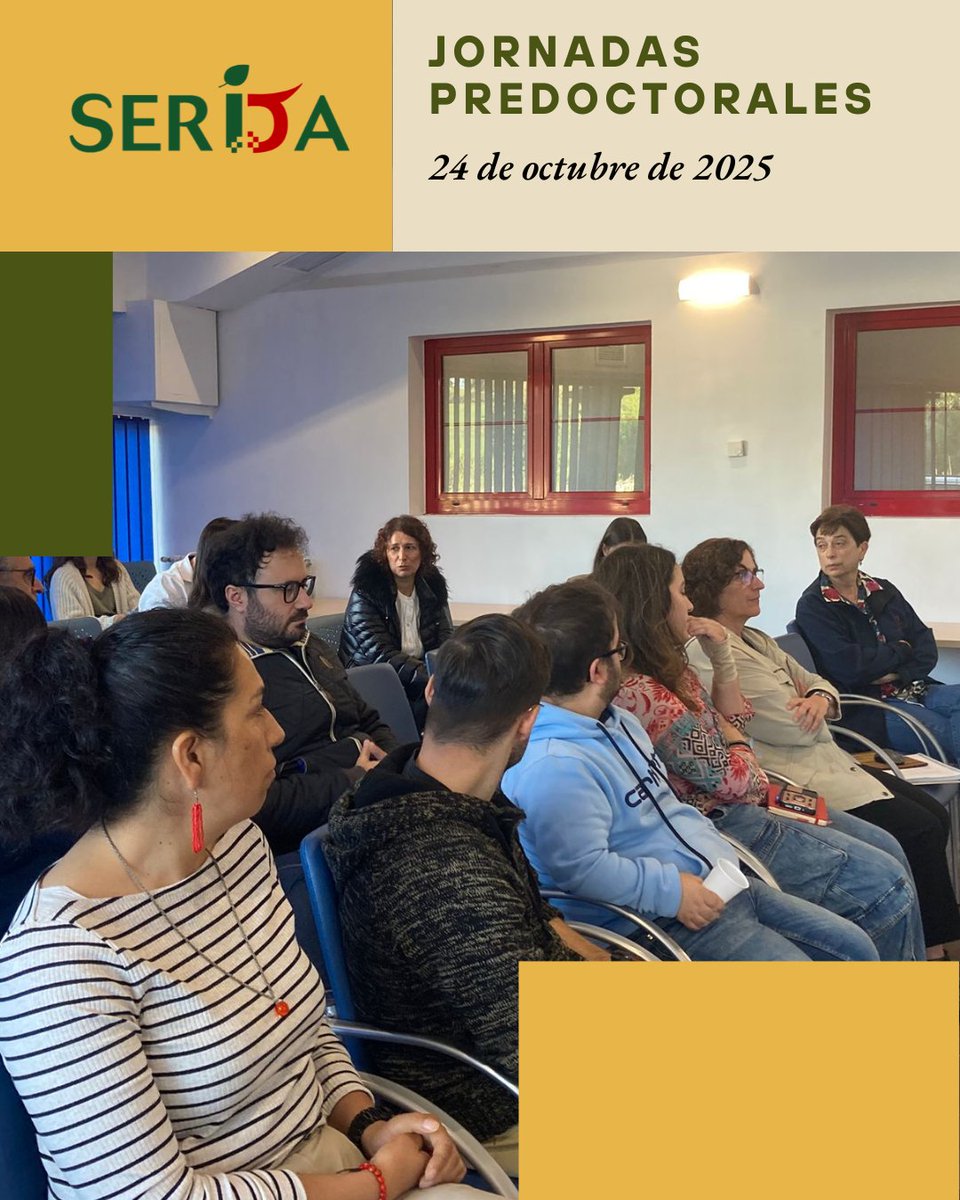 💥Jornadas predoctorales del #SERIDA 💥

En esta edición, tuvimos el placer de contar con:
✅ Nel Álvarez. 
✅ Eva Blanco.
✅María Campo 
✅ Jose Javier Jiménez
✅J.M. Pérez Prida. 
✅Ana Elizabeth Portilla 
✅Paula Romero 

¡Gracias por vuestra exposición!