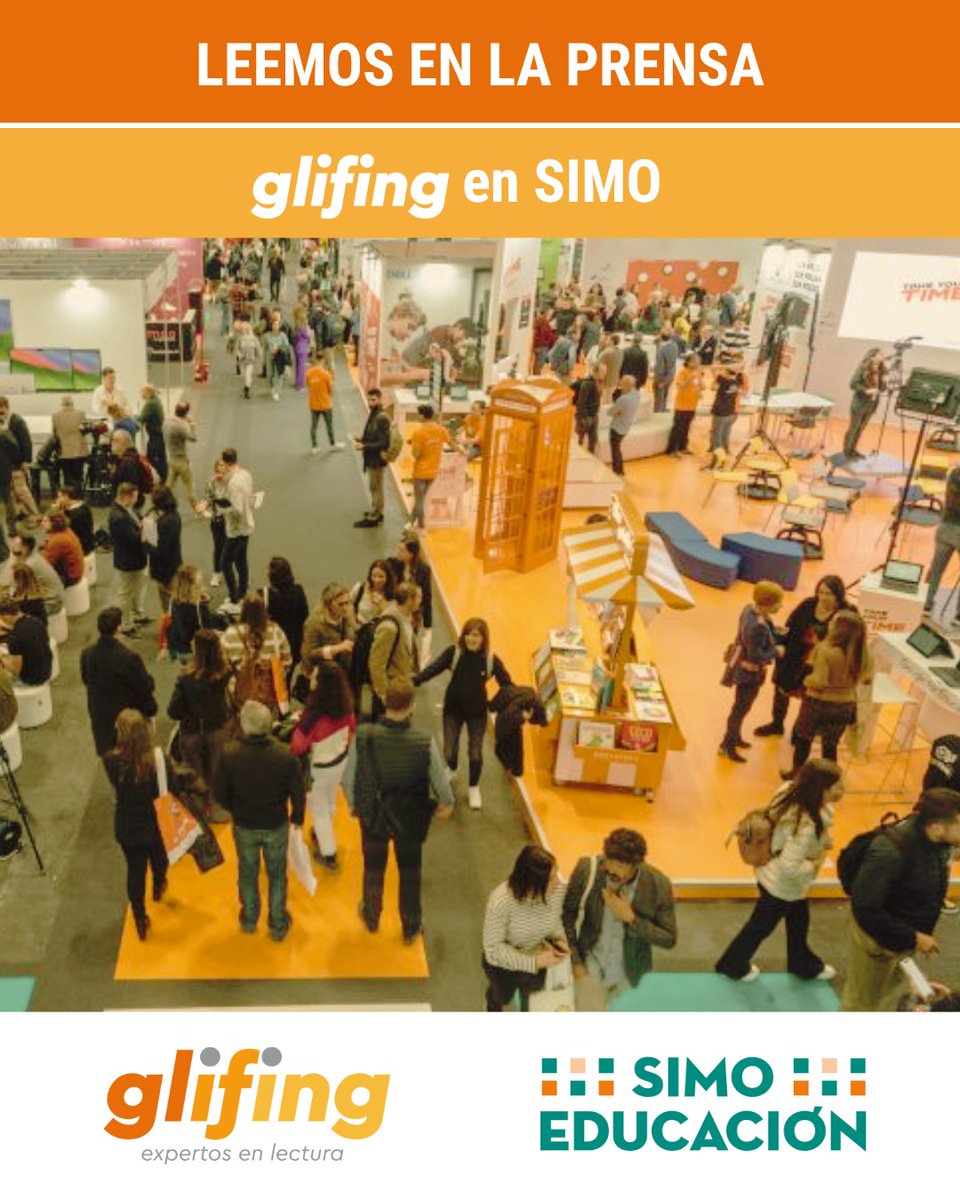 Glifing's tweet photo. Descubre cómo la Alianza EdTech y el método Glifing se presentan en el stand 5B11 del salón.
Artículo completo: https://t.co/IEraz2Ipyf
@SIMOEDU_ @KumuboxOficial #reditorial @limitlesseduapp #minitales @STEAMfutureEDU @mundoestudiante @thediveinside @IFEMA @ComunicAccio https://t.co/XxQdXKUkC9