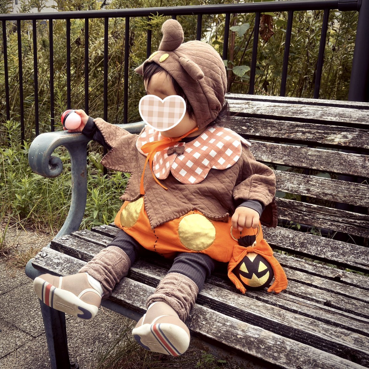 アホ毛くるんが上手くできました🎃
パンプジン風ランタンとモンボは鈴入りのおもちゃ（大のお気に入り）です
AR撮影も楽し〜〜〜〜！！🤗 作ってよかった！！！！

#ポケモン
#ハロウィン
#バケッチャ